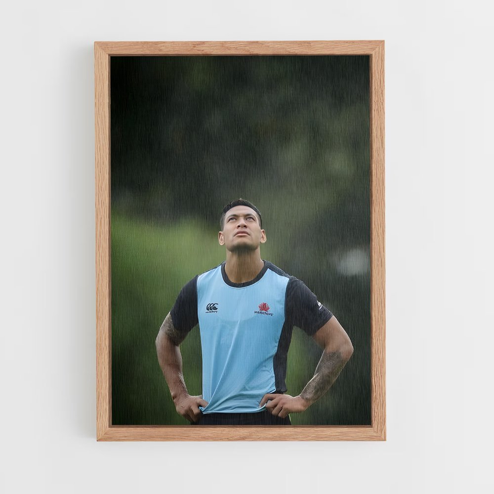 Poster Résilience sous la Pluie – affiche Rugby (vue 4)